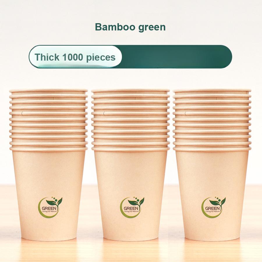 Disposable Bamboo Fiber Paper Cup Thickened Office Coffee Water Cup Tea Bamboo Milk Tea Cup