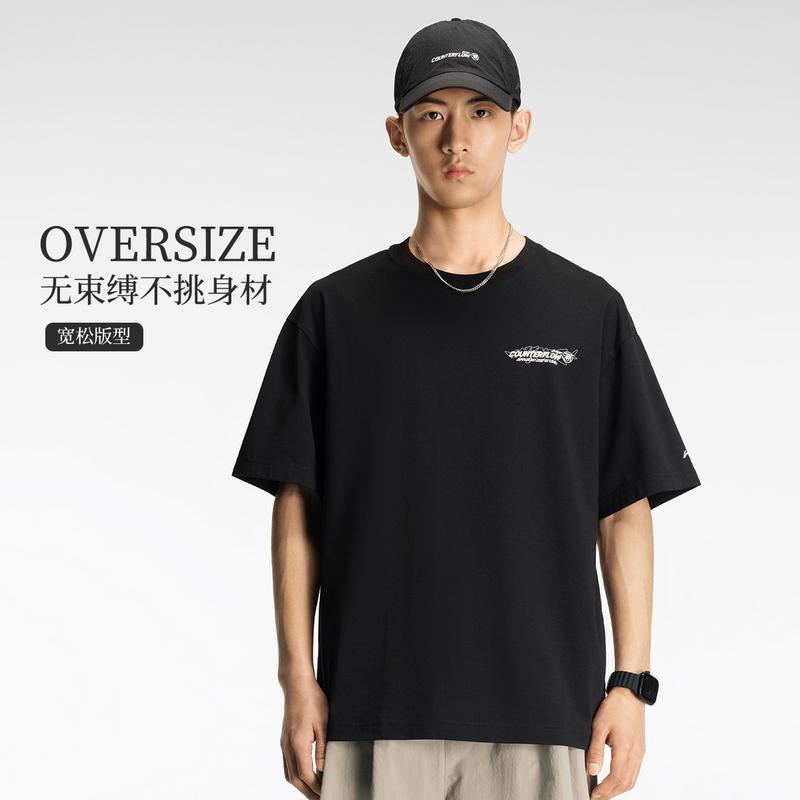 Li Ning Outdoor CF Tracing T Shirts Unisex Black Crew Neck ATSW045-2