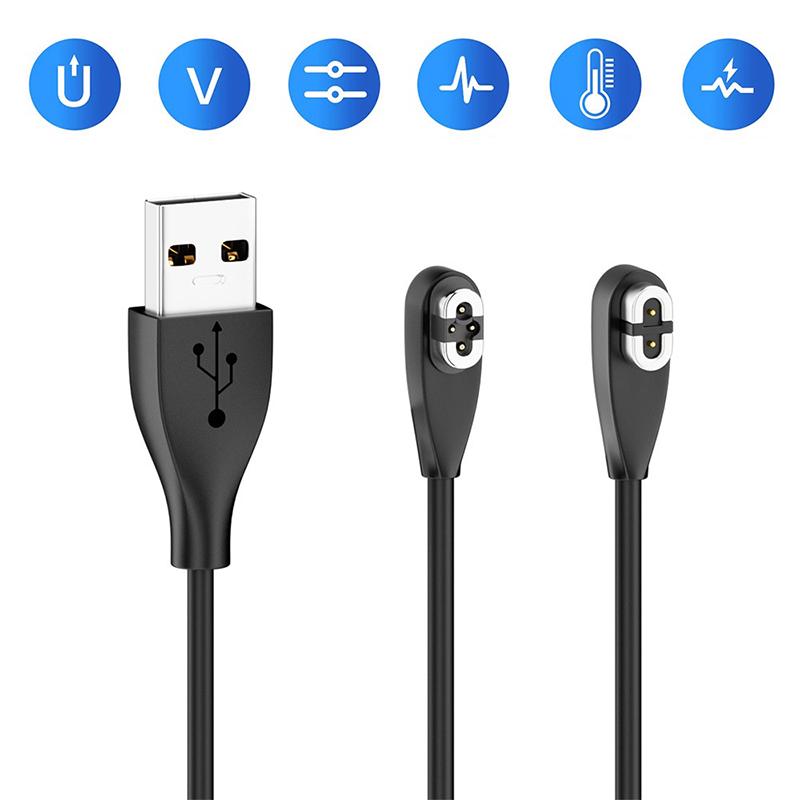 Cablu de Încărcare Rapidă USB Tip-C 2 în 1 pentru Căști Shokz AS800/S810/S710 Openswim Pro Conducție Osoasă Adaptor Magnetic de Încărcare