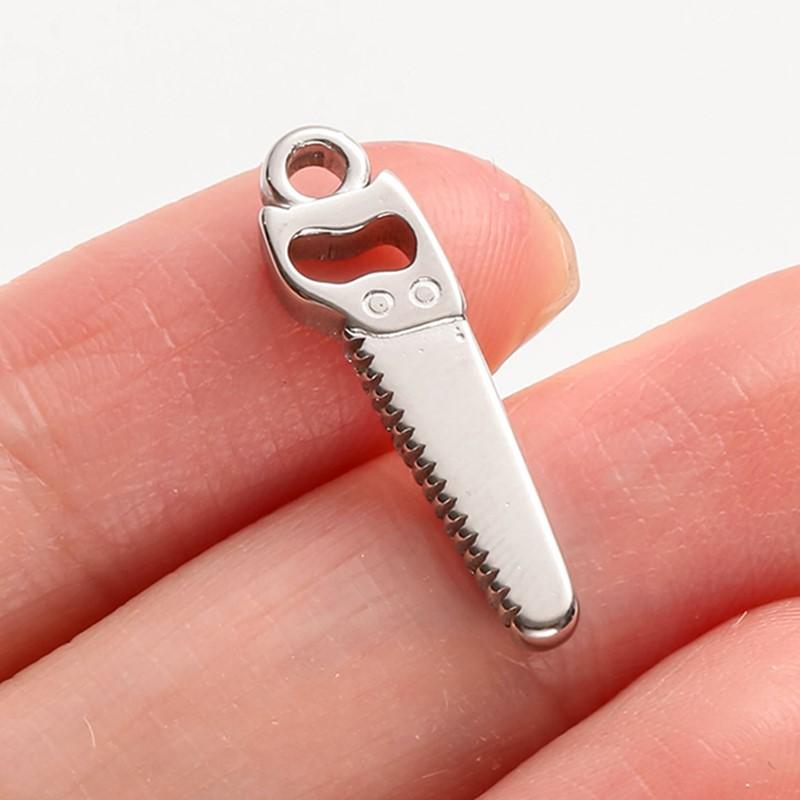 5pcs No Fade Tools Axe Wrench Sword Daily Supplies Charm Pendant For DIY Jewelry Making Accessories Keychain Earring Connectors