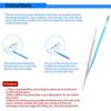 Soft PP Food Residue Double-head Interdental Brush Oral Care Toothpick Brush Dental Floss Pick
