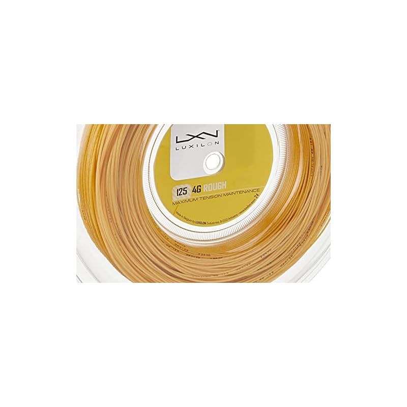 LUXILON Tennis String, 4G ROUGH 125 [200m Reel] WRZ990144, Yellow