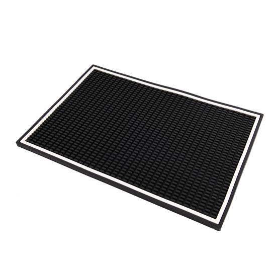 Drain Mat Non-Slip Bar Mat with White Border Drink Spill-proof Bar Countertop Protector for Home Kitchen