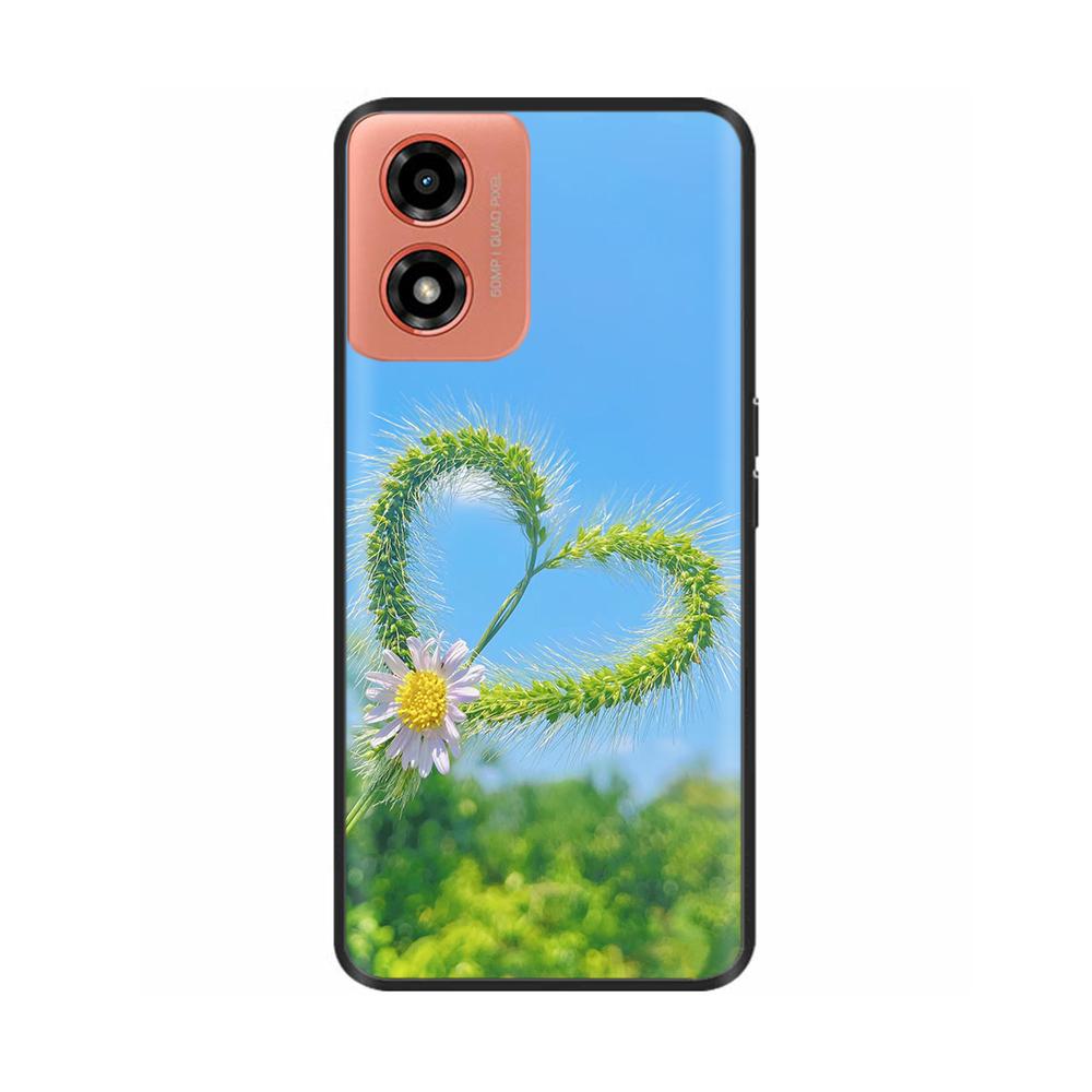 Hülle Für Moto G04s Stoßfest Schwarz Weiches Silikon Rückabdeckung Handyhülle auf Für Motorola Moto G04S G04 MotoG04 MotoG04s Bumper