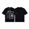 ERD Melancholy Rich Second-generation  American Trendy  Loose Version Animation Printing Round Neck Short-sleeved T-shirt