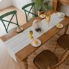 Long Party Table Linen Hollow Design Dining Table Cover Rustic Banquet Table Runner  Shelf Cabinet
