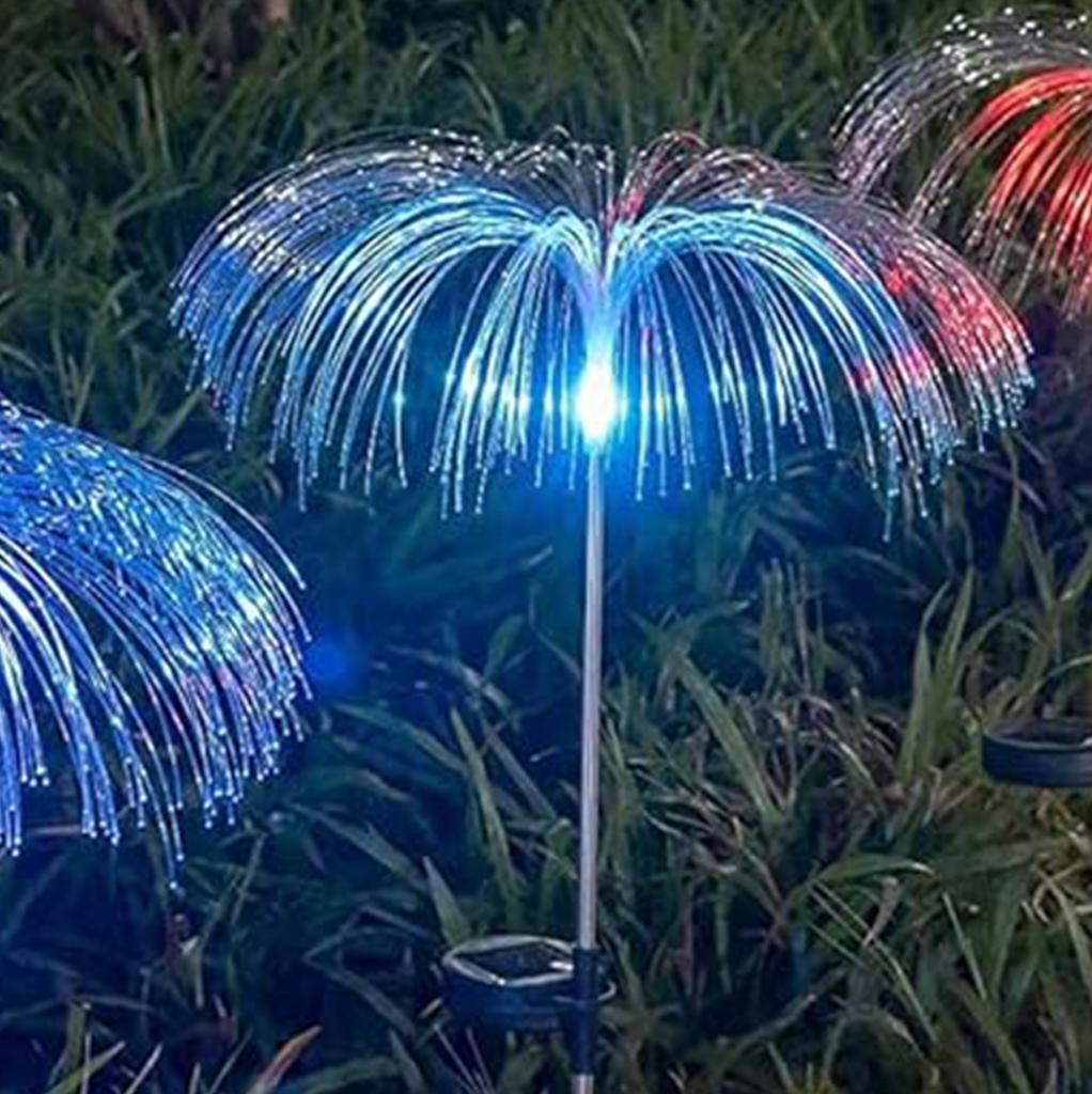 Colorful Solar Jellyfish Light Solar Lamp Outdoor Solar Outdoor Lawn Lighting LED Lighting Outside Fiber Optic Outdoor Lighting