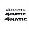 Mercedes 4MATIC Decal: Four-Wheel Drive Emblem for Side/Rear - Fits New & Old Models