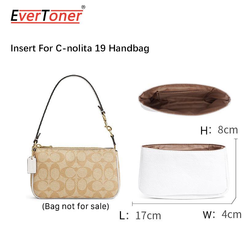 

EverToner Lightweight Bag Organizer Insert Compatible with C- Nolita 19 Waterproof Dupont paper Surface and Silky Satin Lining