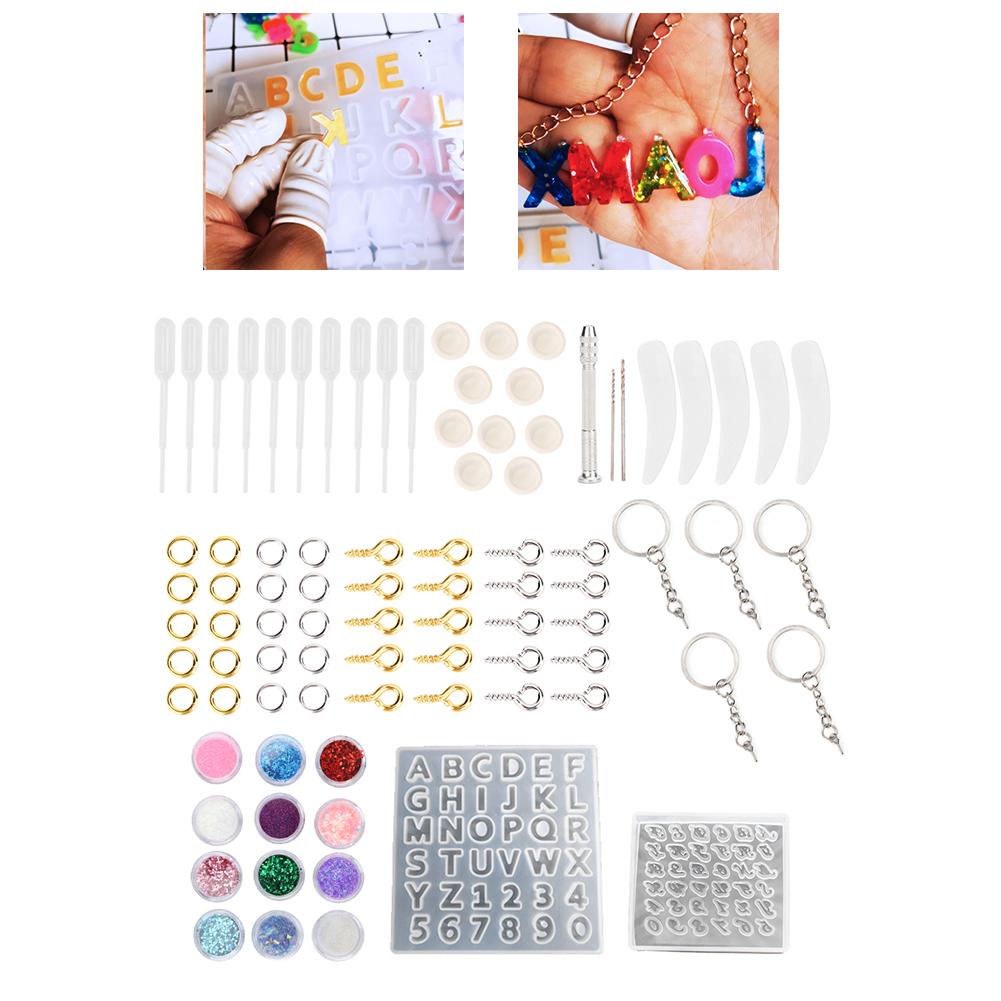Epoxy Resin Silicone Mold Jewelry Findings Decoration DIY Making Tool Set Accessory