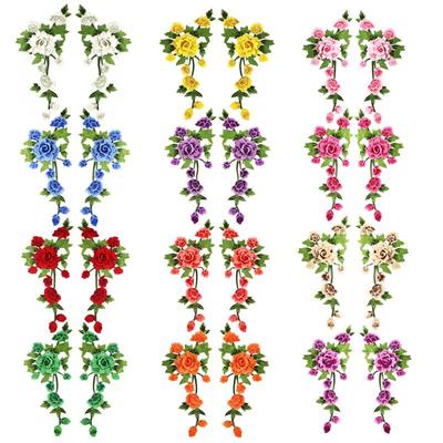 Peony Lace Embroidery Patch - Hollowed Out, Water-Soluble, Hand-Sewn Corsage Applique for Stage Costumes