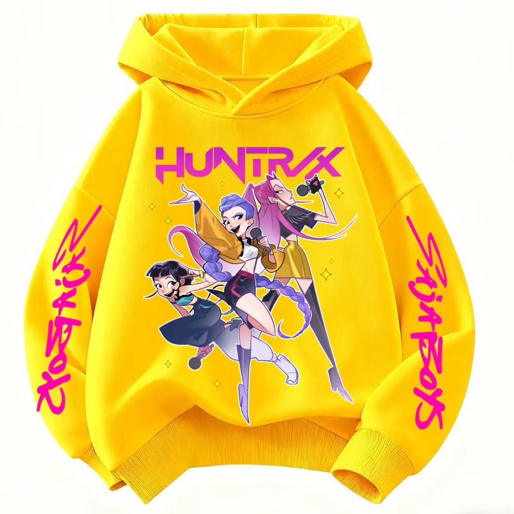 Kids Anime Demon Slayer Print Hoodie Boys Girls Casual Tshirt 100-160cm Childrens Cartoon Clothes