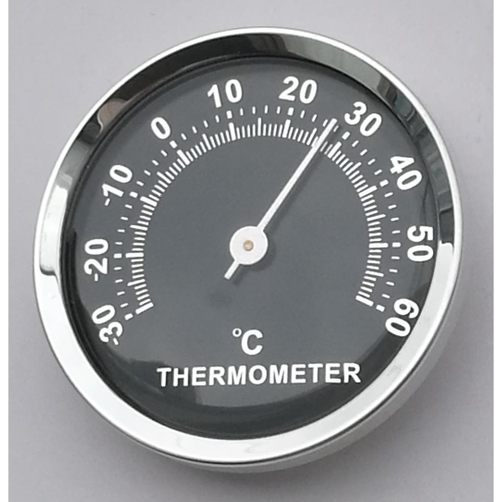 Mini termometro per auto da 58 mm con display analogico meccanico della temperatura con adesivo in pasta