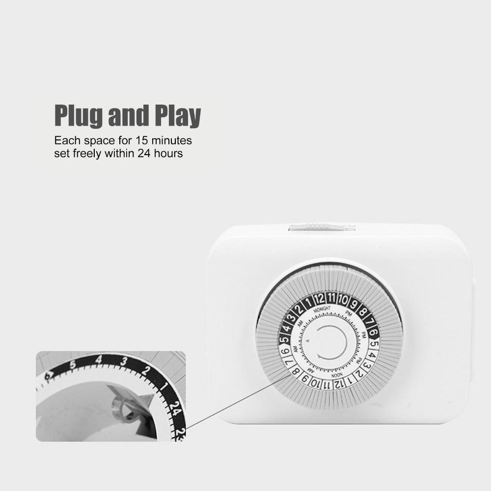 Mechanical Timer Switch US Standard Time Control Plug Convenient Timer Socket  Home Appliance