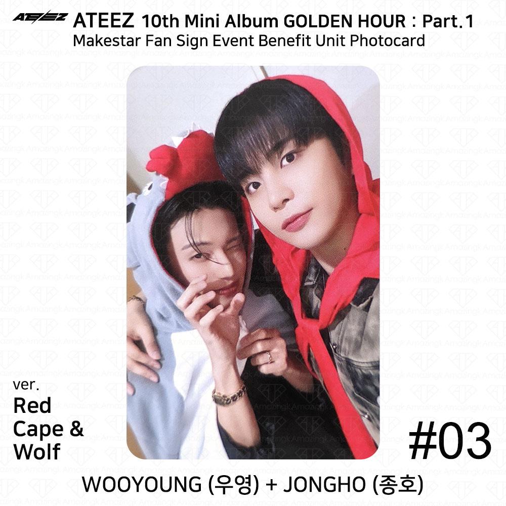 ATEEZ 10e mini album Golden Hour Part.1 Makestar Last Fan Sign Event Photocard