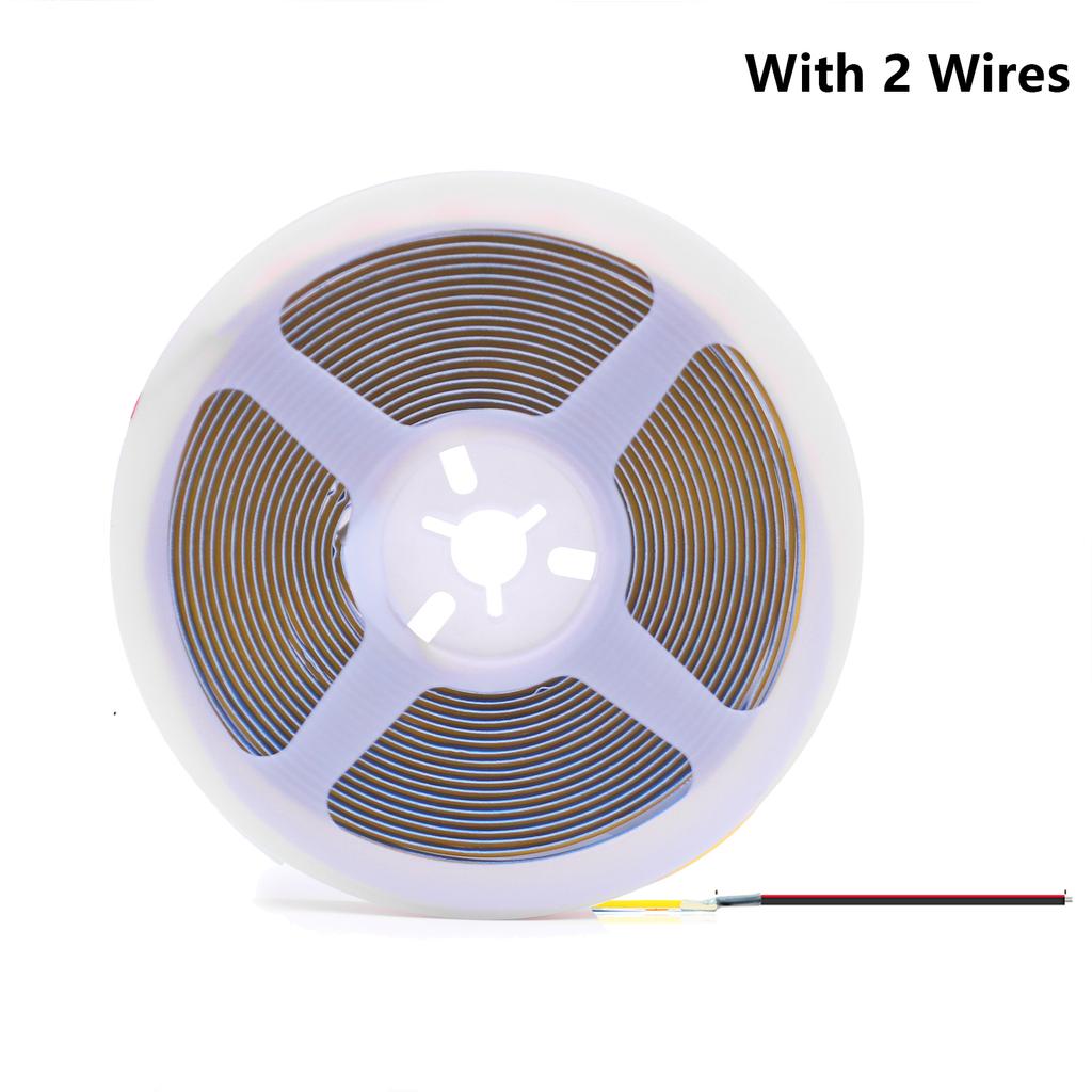 480LEDs/m 528LEDs/m COB LED Strip 12V 24V 8mm PCB Width Flexible COB LED Tape Light Bar Warm White 4000K White Linear Lighting
