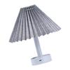 Pleated Shade Table Lamp in Warm Light Button Control for Bedrooms Offices and Living Rooms