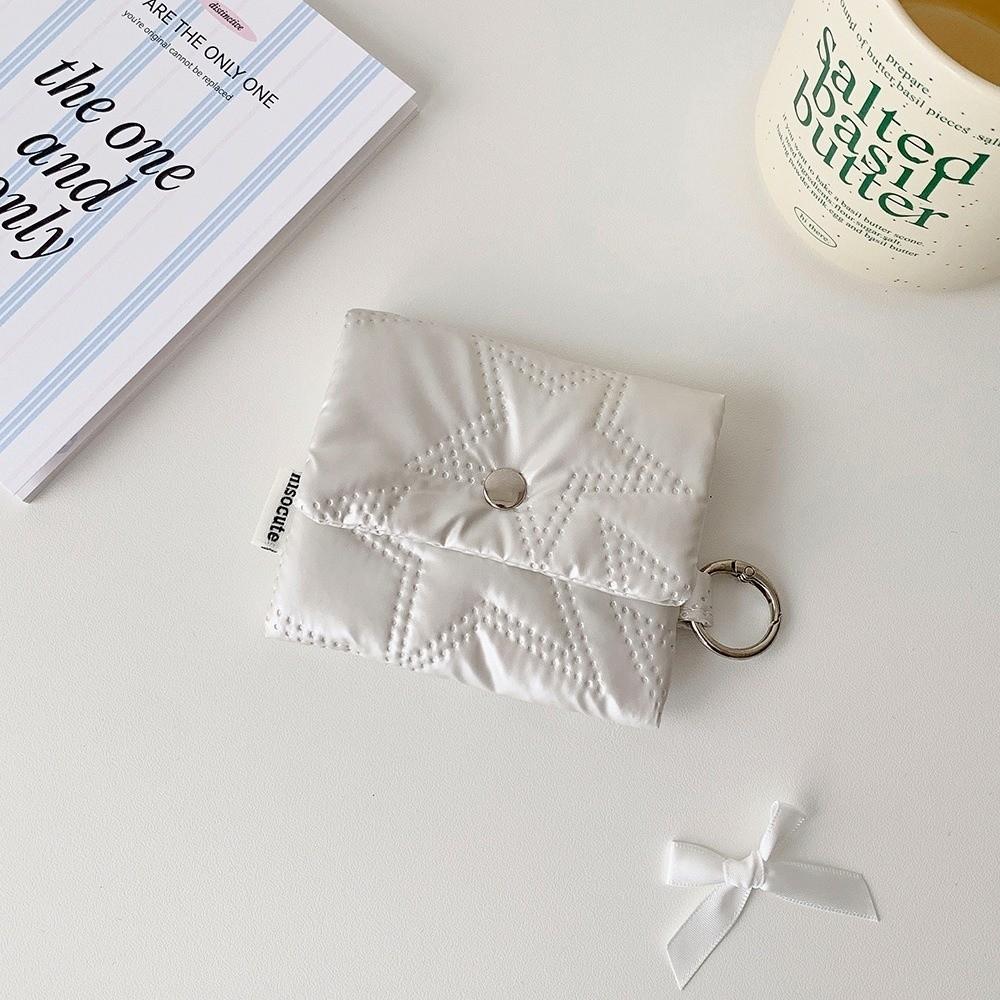 Star Pattern Data Cable Organizer with Chain Mini Earphone Pouch New Headphone Storage Bag