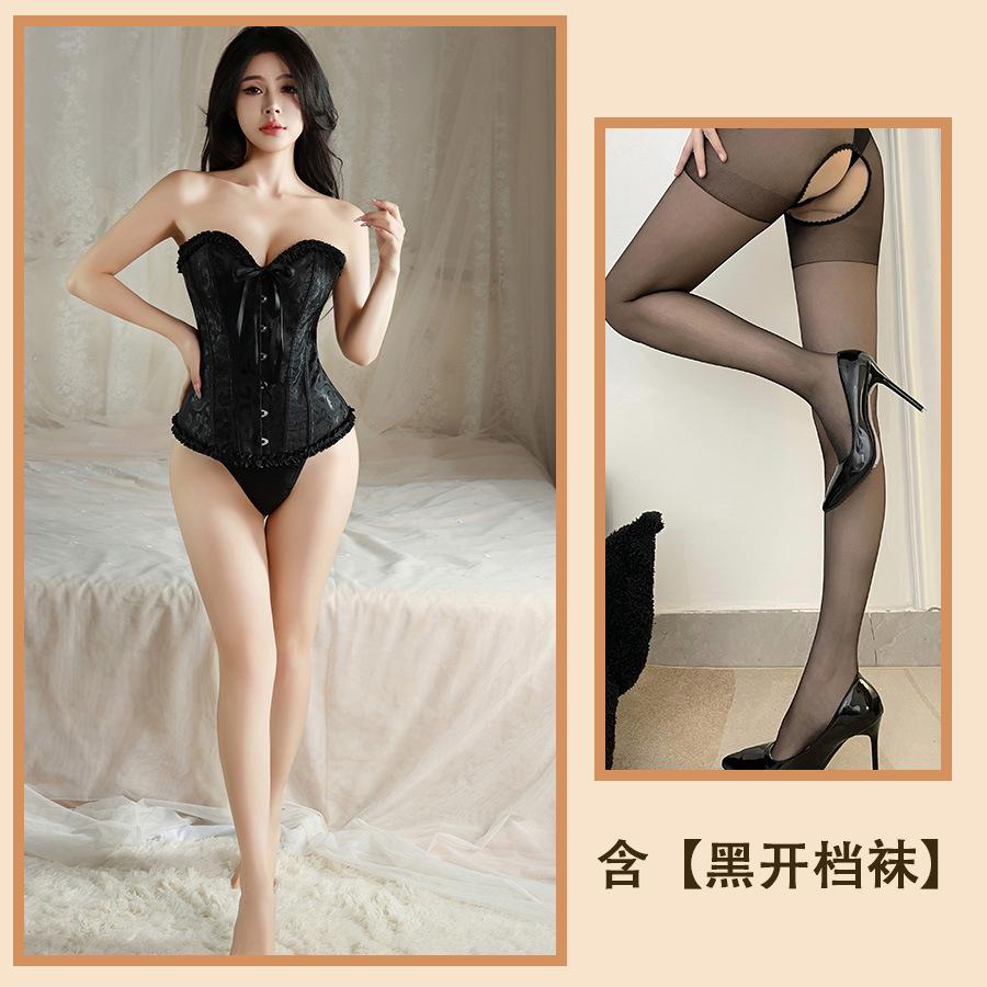 Sexy Sexy Pure Vest Corset Slim Strap Waist Trouser Dress Tube Top Passion Nightdress Women