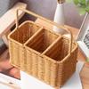 with Handle Silverware Holder Large Capacity Multipurpose Basket Utensil Storage Basket  Dormitory