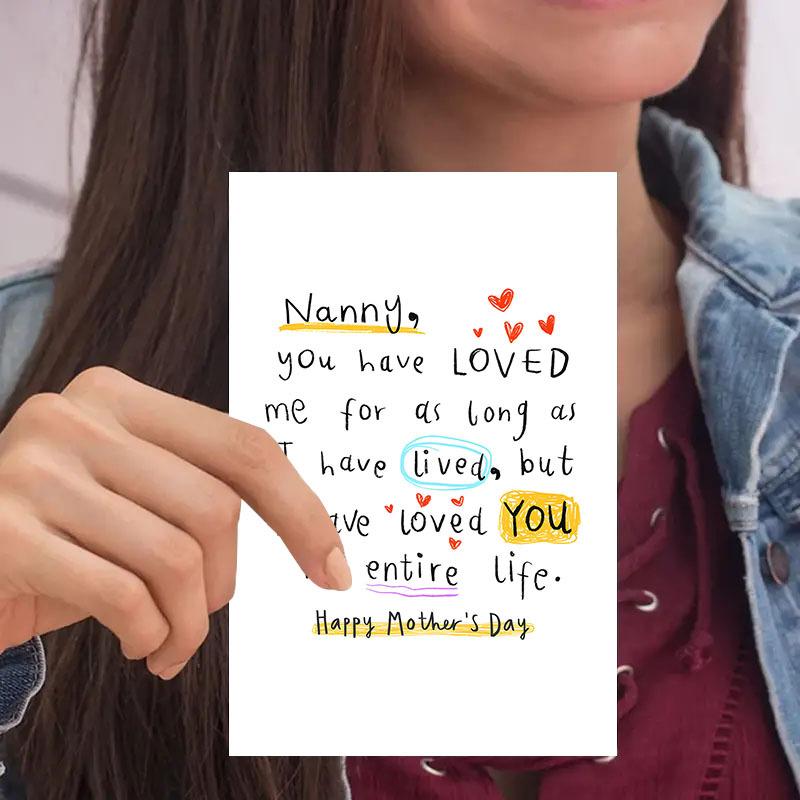 A Mother's Day card full of love