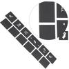Car Stickers Car Heated Seat Traction Button Repair Sticker Set Auto Decals For Cherokee 2005-2009 For Commander 2005-2009
