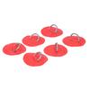 6pcs Inflatable Boat Kayak DRing Pad Patch Marine Fixed Buckle with Elastic Bungee Cord(Red )