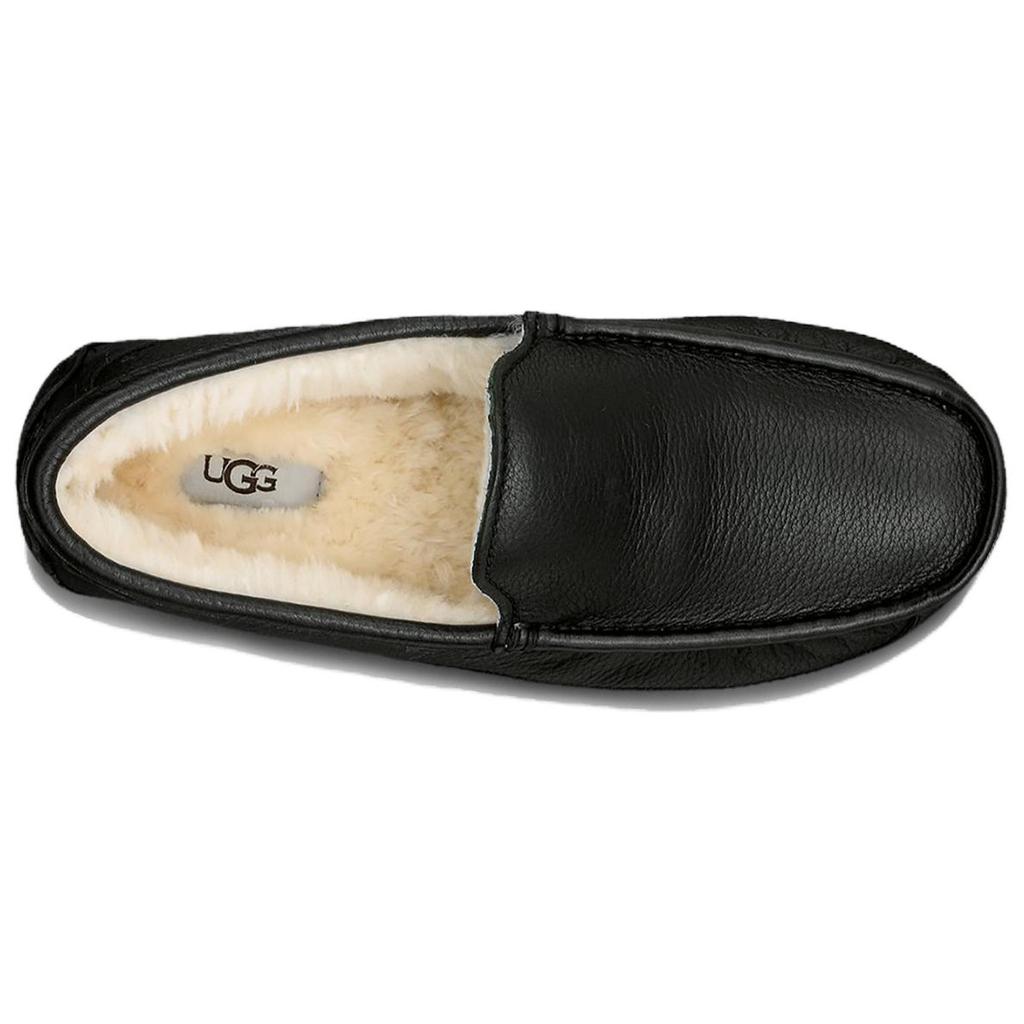 UGG Ascot Pantofi Casual cu Top Scund din Piele de Vacă cu Două Straturi Bărbați adidași Negru 5379B-BLK