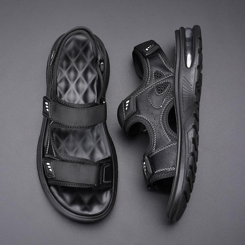 2025 new sandals men's summer trendy men's breathable Baita sports driving outside wearing beach shoes men's air cushion 9962