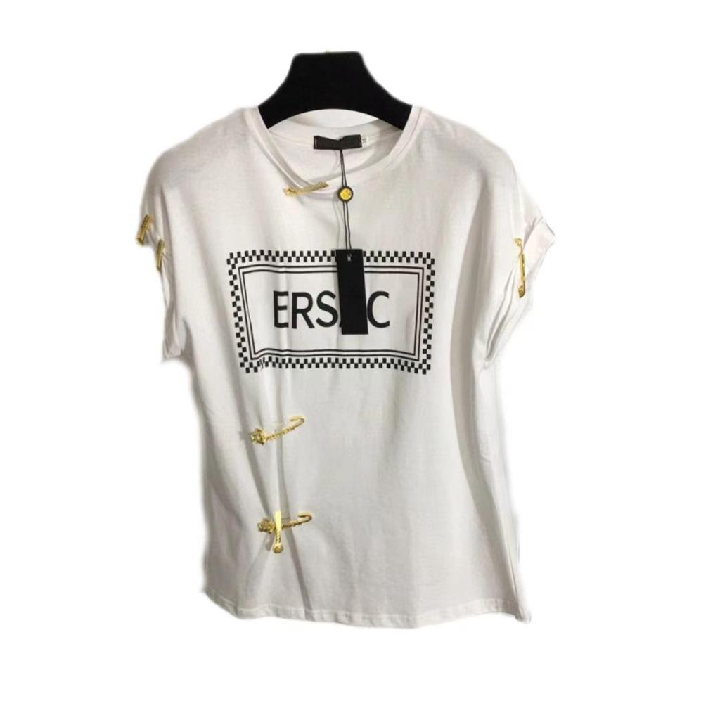 European & American Trendy Women's Loose Half Sleeve Letter-Print T-Shirt