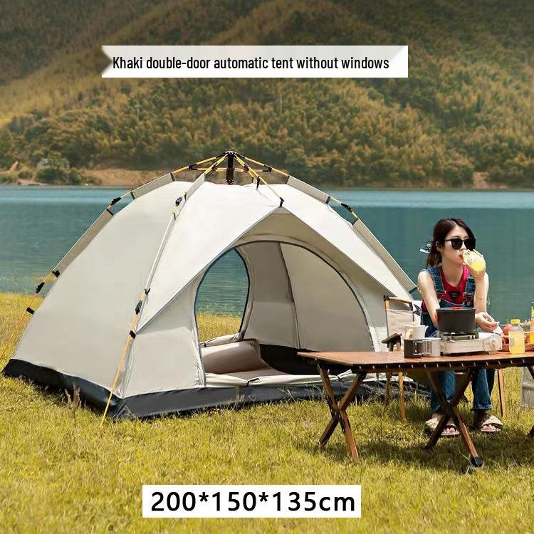 Portable Fully Automatic Quick-Open Camping Tent with Sun Protection and Rainproof Features