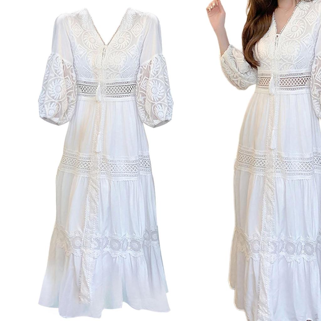 Chic White Maxi Dress for Summer Beach Escapes