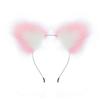 Plush Cat Ear Headband Durable Metal Hairband Versatile Design Hair Hoop Cosplay Props Hair Accessory