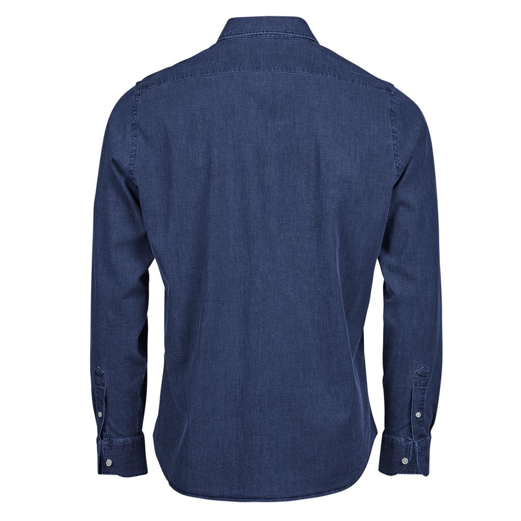 Tee Jays Mens Denim Long-Sleeved Shirt