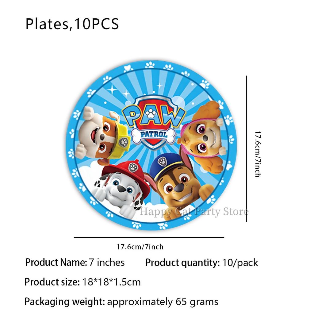 Birthday Paw Patrol Plates and Glasses Paw Patrol Birthday Decoration Skye Napkins Cups Baby Shower Kids Party Favors Supplies