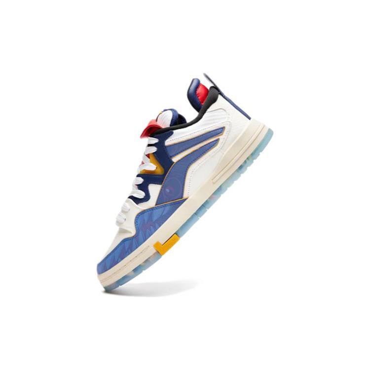 Li Ning Wave Pro Year Beast Slip Resistant Cushioning Abrasion Resistant Low top Skateboard Shoes Men's Blue White AECT023-1
