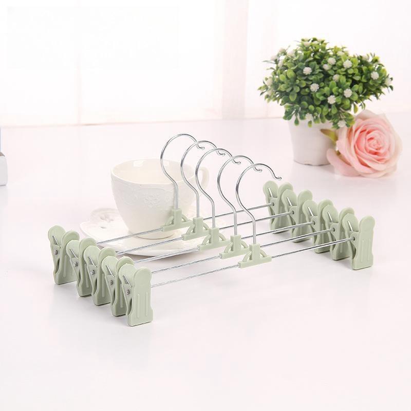Stainless Steel Anti Slip Pants Rack, Adjustable Skirt Clip, Lightweight and Seamless Underwear Clip, Pants Hanging Sock Clip