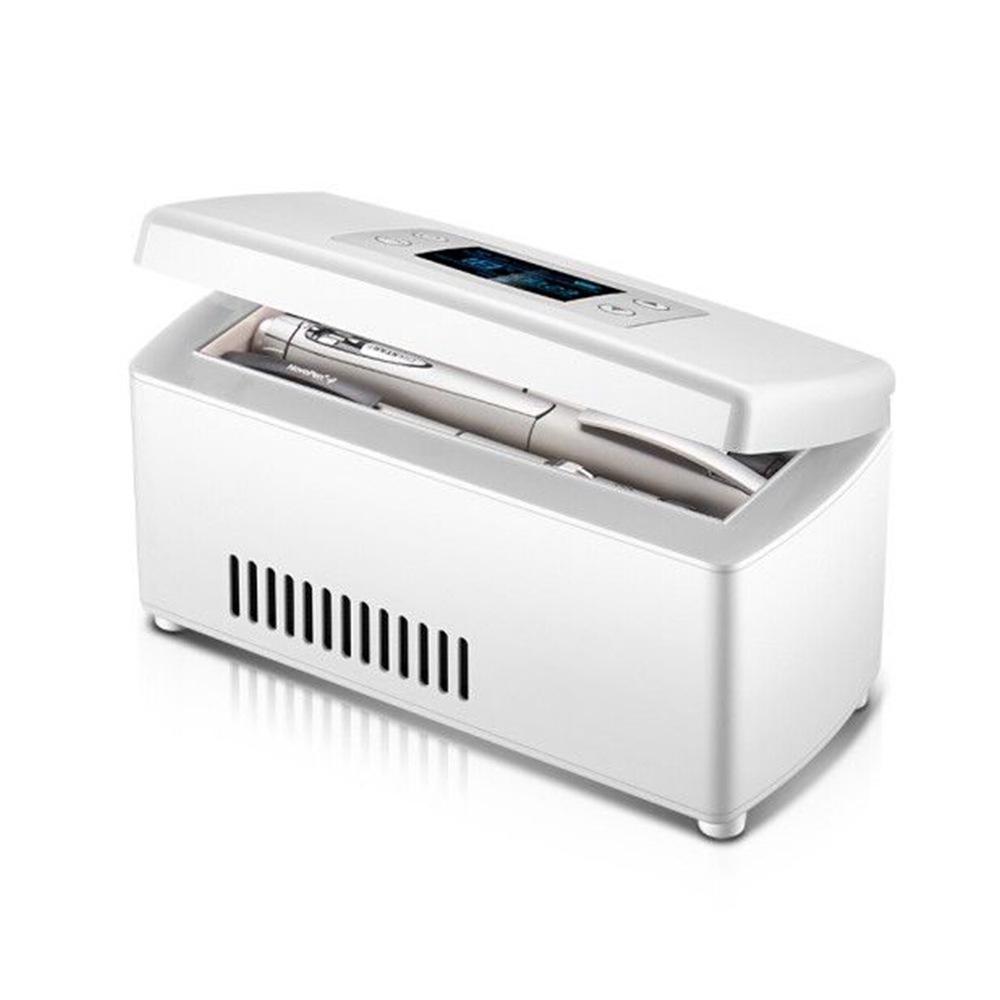 Tragbarer Mini-Kühlschrank für Auto, Zuhause, Medikamente und Insulin