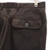 Prada Made In Italy Piping Wool Slacks Pants 46 Brown Men's Used