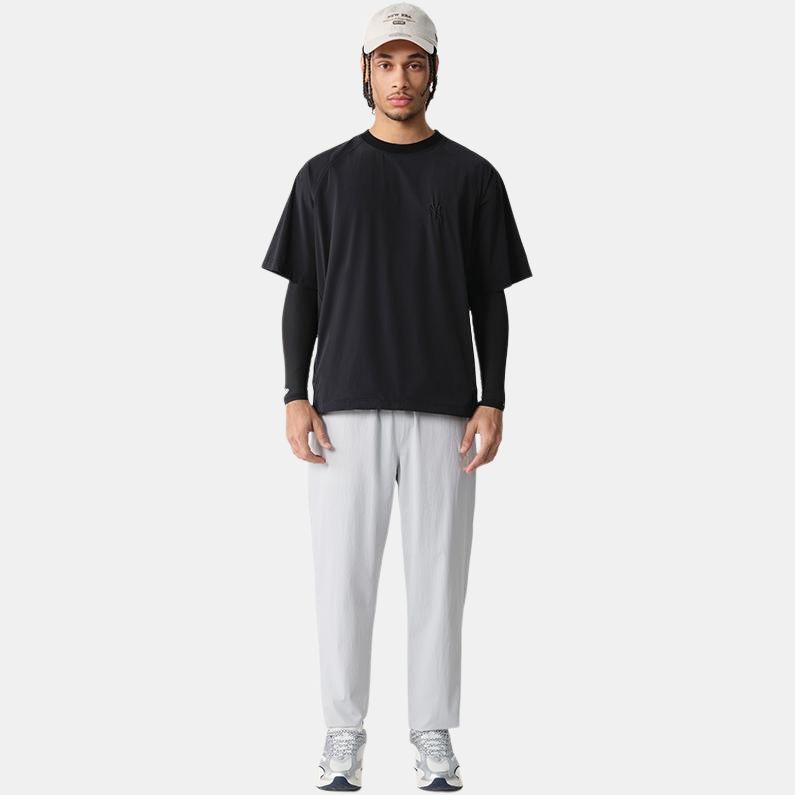 New Era SS25 Urban Roaming Series MLB Minimalist Loose Fit Sports Raglan Short Sleeve T-Shirt Unisex T-Shirt Black 14529147