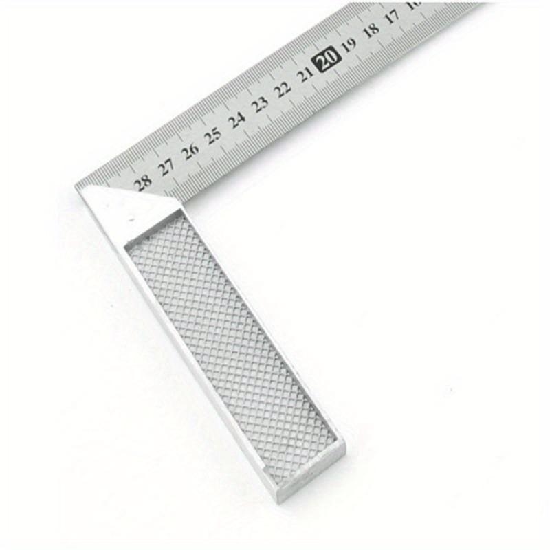 1 Stück Aluminiumgriff mit Edelstahl-Skala Rechtwinkliges Winkelmaß Quadratisches Lineal