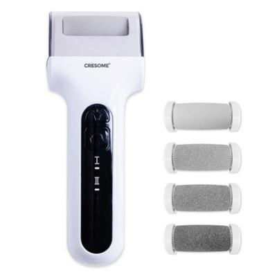 Cresome Electric USB Wireless Foot Callus Remover, White, CRE-F001
