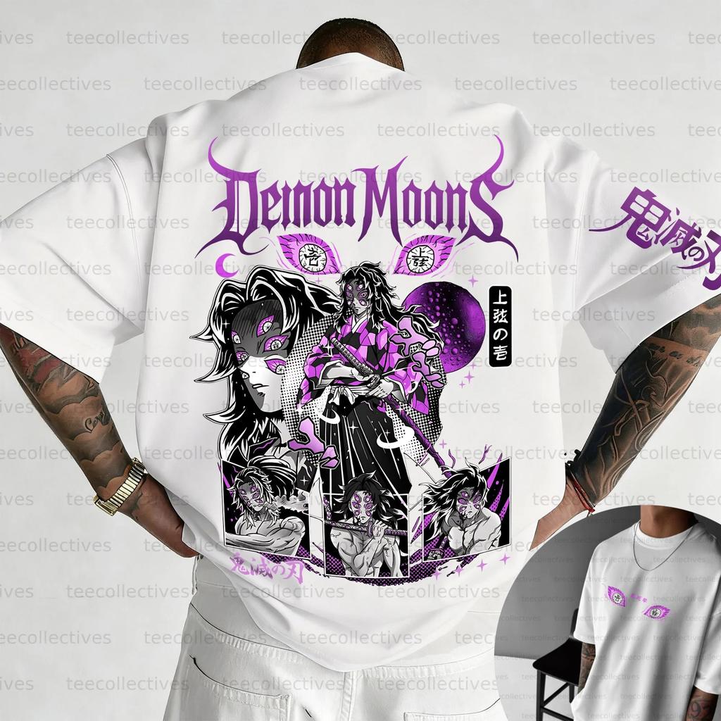 Demon Slayer Shortsleeved Mens and Womens Same Style Comfortable Shortsleeved Couples Clothing Casual Shortsleeved Popular