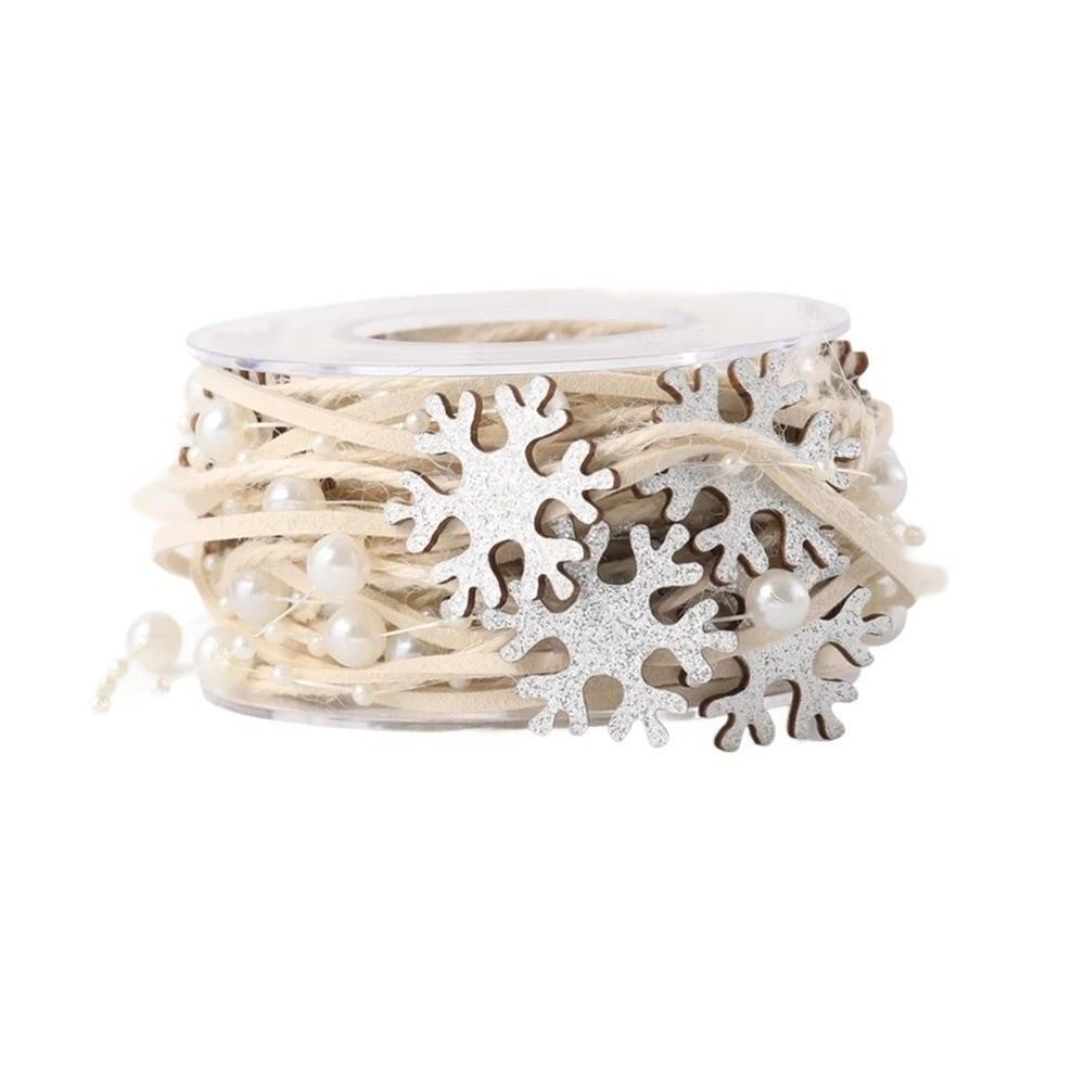Five Meters Long Christmas Ribbon Roll Multi Textured Handmade Festive Garland Gift Packaging