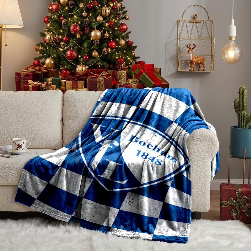 Football Bochum Blanket Lightweight Ideal Bedding Blanket Perfect for Travel, Camping, Living Rooms, Offices, Sofas, Fan Christmas gift
