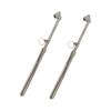 2 Pieces Professional Pencil Tire Pressure Gauge 160 PSI Max Reading Full Metal Body Slide Rule Indicator For Vehicle Tire Care
