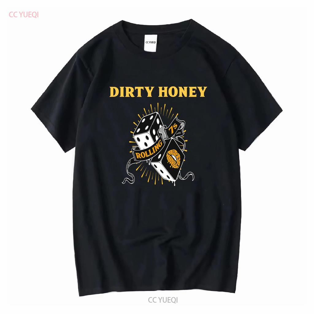 New Dirty Honey Band Music Heavy Cotton Black T Shirt long or short sleeves vintage Washed Soft Casual Top For Everyday Wear