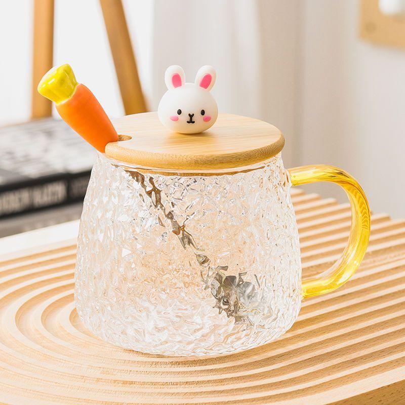 Kreativní žáruvzdorný skleněný pohár na nápoje 3D zvířecí skleněný hrnek Roztomilé obývací pokoj kávové hrnky Doprava zdarma Vánoční hrnky Sklenice