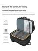 Men's Expandable Waterproof Business Travel Backpack, Large Capacity, Oxford Cloth, for Laptops.