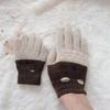 Crochet Full Finger Glove Cartoon for Cat Knitted Gloves Cute Toddler Kids Glove